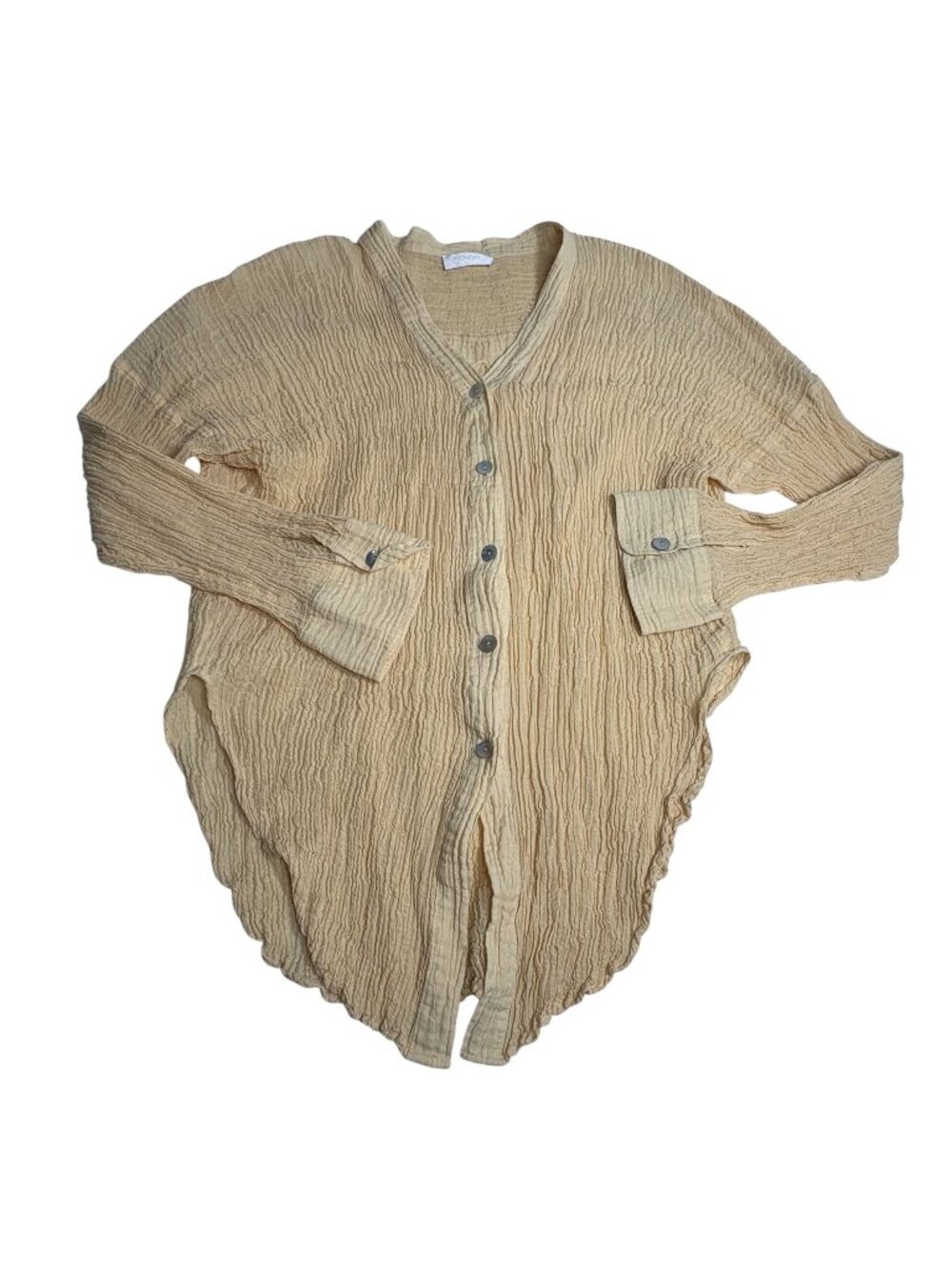 MONDAY Swimwear Barcelona Tunic in Honey Linen Crinkle